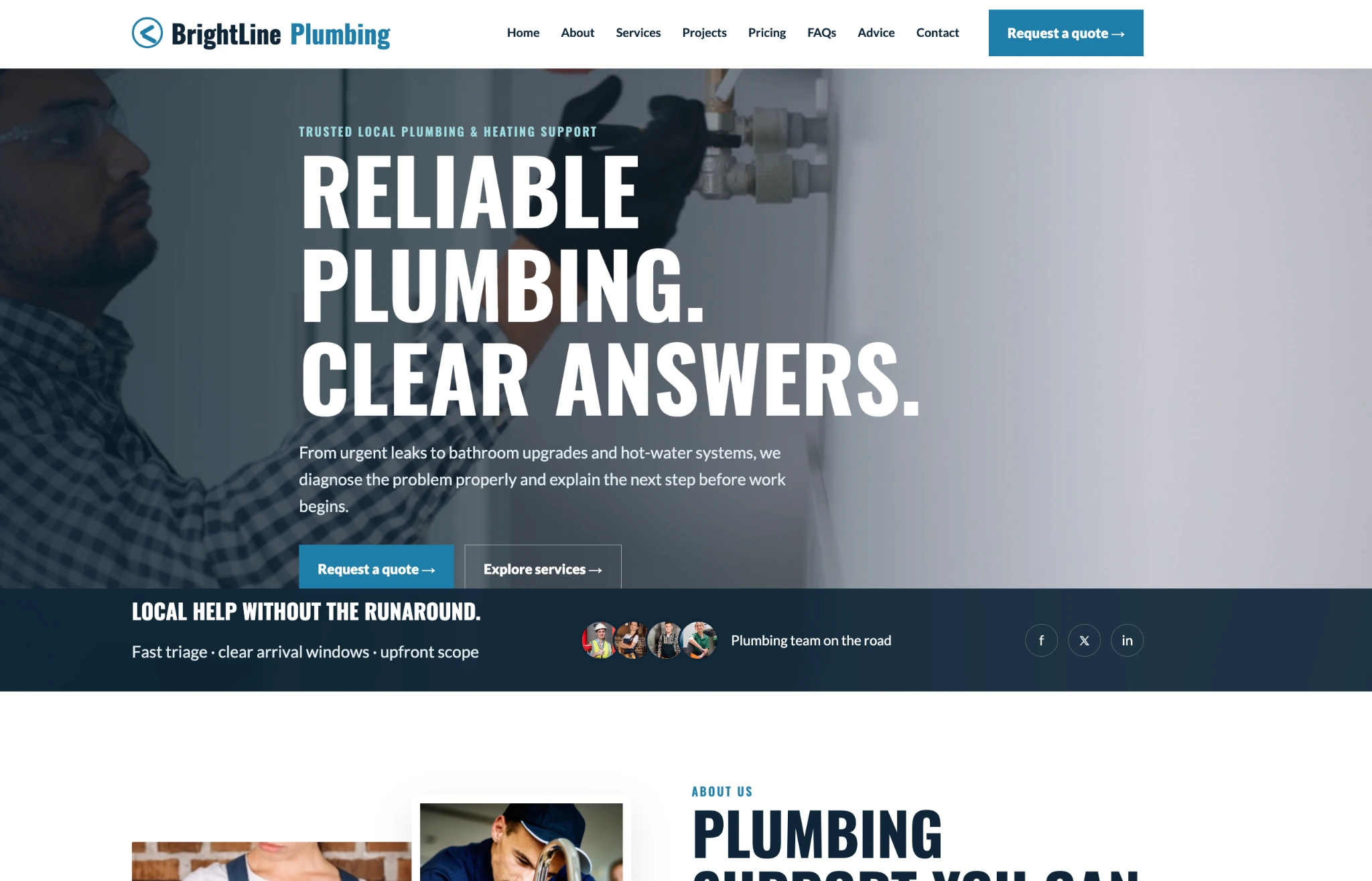 Local lead generation website presentation