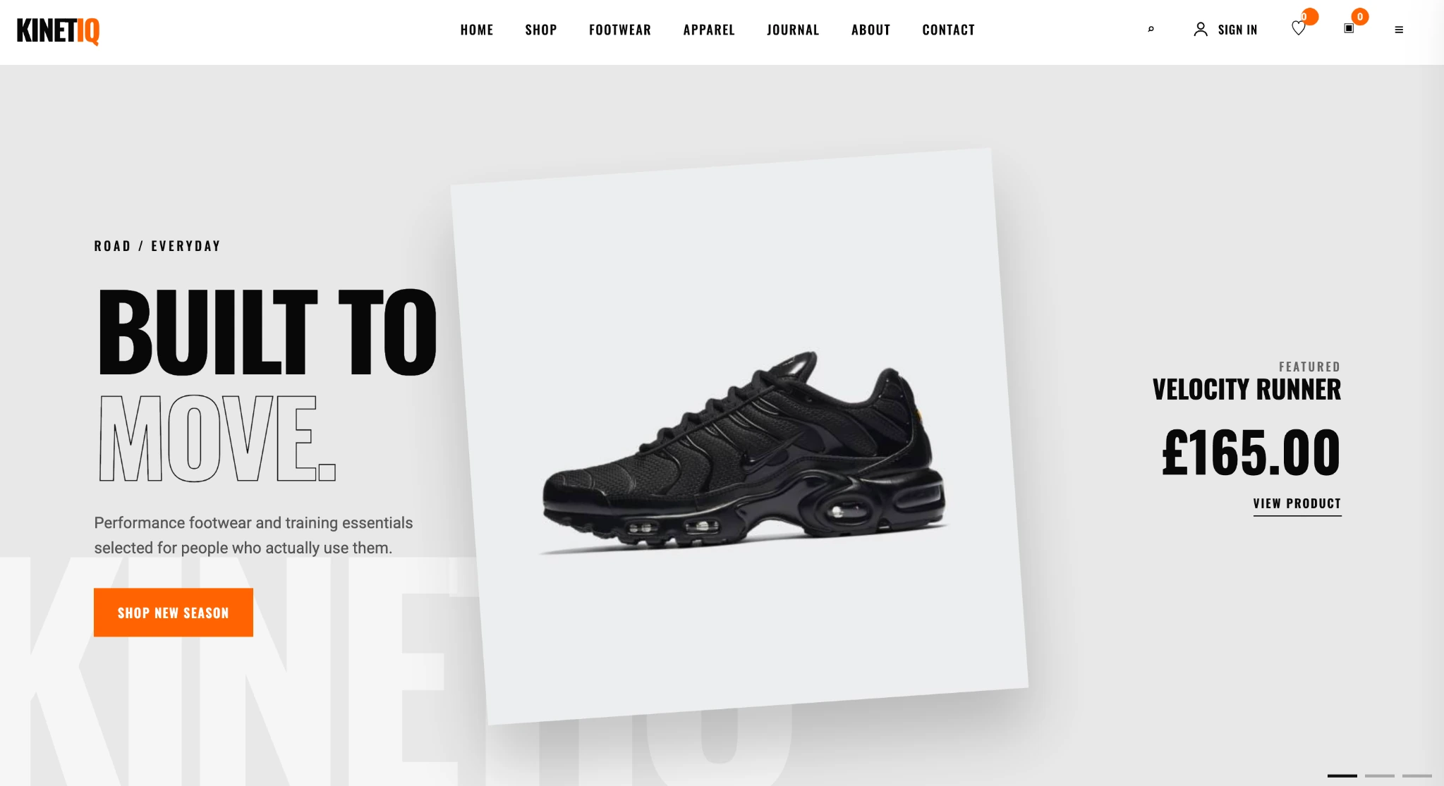 Variant-aware ecommerce website presentation